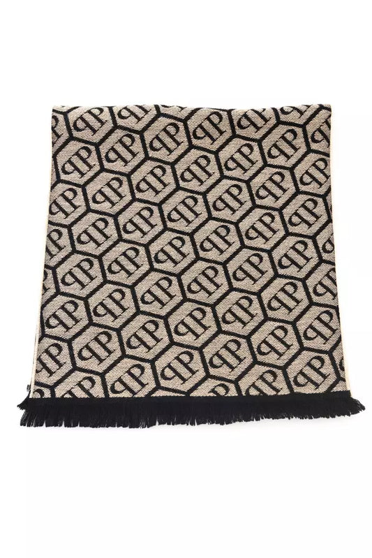 Elegant Monogram Fringed Scarf