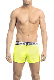 Bikkembergs Yellow Polyamide Men Swim Shorts