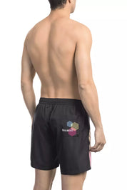 Bikkembergs Black Polyester Men Swim Short