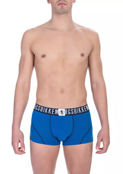 Bikkembergs Blue Cotton Men Underwear Trunk