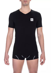 Bikkembergs Black Cotton Men T-Shirt