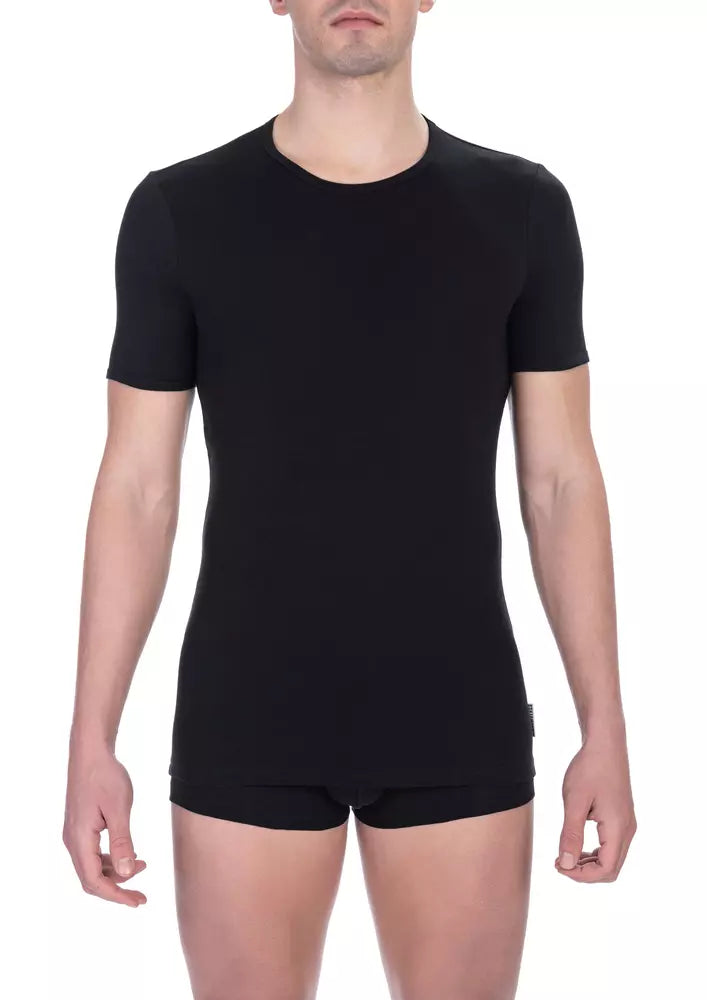 Bikkembergs "Black Cotton Men T-Shirt"