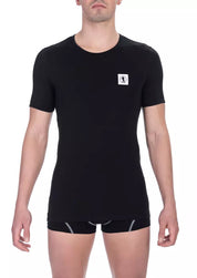 Bikkembergs Black Cotton Men T-Shirt