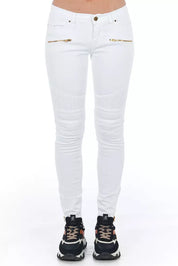 Frankie Morello White Cotton Women's Jeans