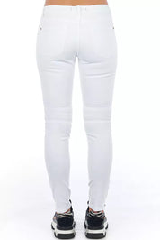 Frankie Morello White Cotton Women's Jeans