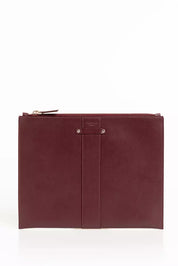 Trussardi Brown Leather Men Clutch