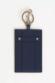 Trussardi Blue Leather Men Keychain