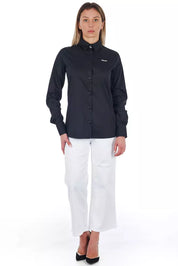 Frankie Morello White Cotton Women Cropped Trouser