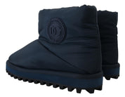 Dolce & Gabbana Elegant Ankle Height Blue Boots for Sophisticated Style