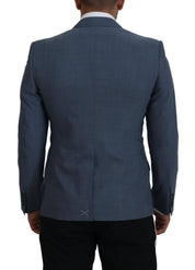 Dolce & Gabbana Elegant Blue Single Breasted Sport Blazer