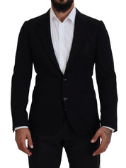 Dolce & Gabbana Elegant Single Breasted Black Wool Blazer