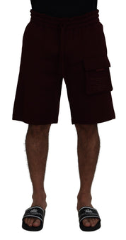 Dolce & Gabbana Elegant Maroon Tailored Shorts