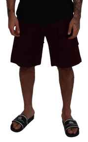 Dolce & Gabbana Elegant Maroon Tailored Shorts