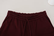 Dolce & Gabbana Elegant Maroon Tailored Shorts