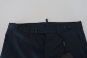 Dolce & Gabbana Elegant Blue Cotton Blend Shorts