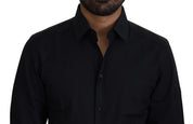 Dolce & Gabbana Chic Black Cotton Dress Shirt