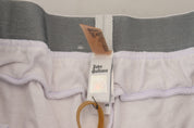 John Galliano Chic White Jogger Pants - Casual Elegance