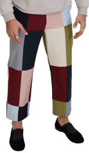 Dolce & Gabbana Stunning Multicolor Patchwork Pants