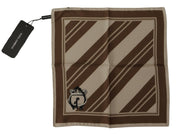 Dolce & Gabbana Elegant Striped Silk Men's Scarf