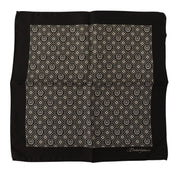 Dolce & Gabbana Elegant Black Silk Men's Scarf Wrap