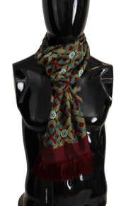 Dolce & Gabbana Elegant Multicolor Silk Men's Scarf Wrap