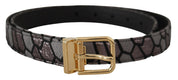 Dolce & Gabbana Multicolor Leather Statement Belt