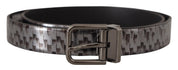 Dolce & Gabbana Sleek Italian Leather Belt in Sophisticated Gray