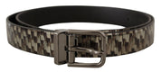 Dolce & Gabbana Elegant Leather Silver Buckle Belt