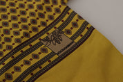 Dolce & Gabbana Elegant Yellow Silk Men's Scarf