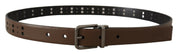 Dolce & Gabbana Elegant Leather Belt with Metal Buckle