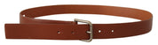 Dolce & Gabbana Elegant Leather Belt with Metal Buckle