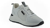 Versace Sleek White Calf Leather Sneakers