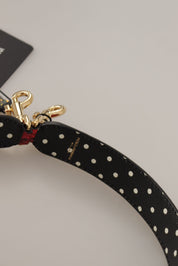 Dolce & Gabbana Red Python Leather Crystals Reversible Shoulder Strap