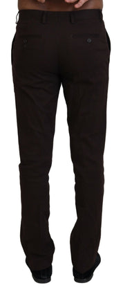 BENCIVENGA Elegant Brown Cotton Blend Trousers