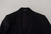 Dolce & Gabbana Elegant Martini Black Formal Blazer