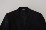 Dolce & Gabbana Elegant Martini Style Black Formal Blazer