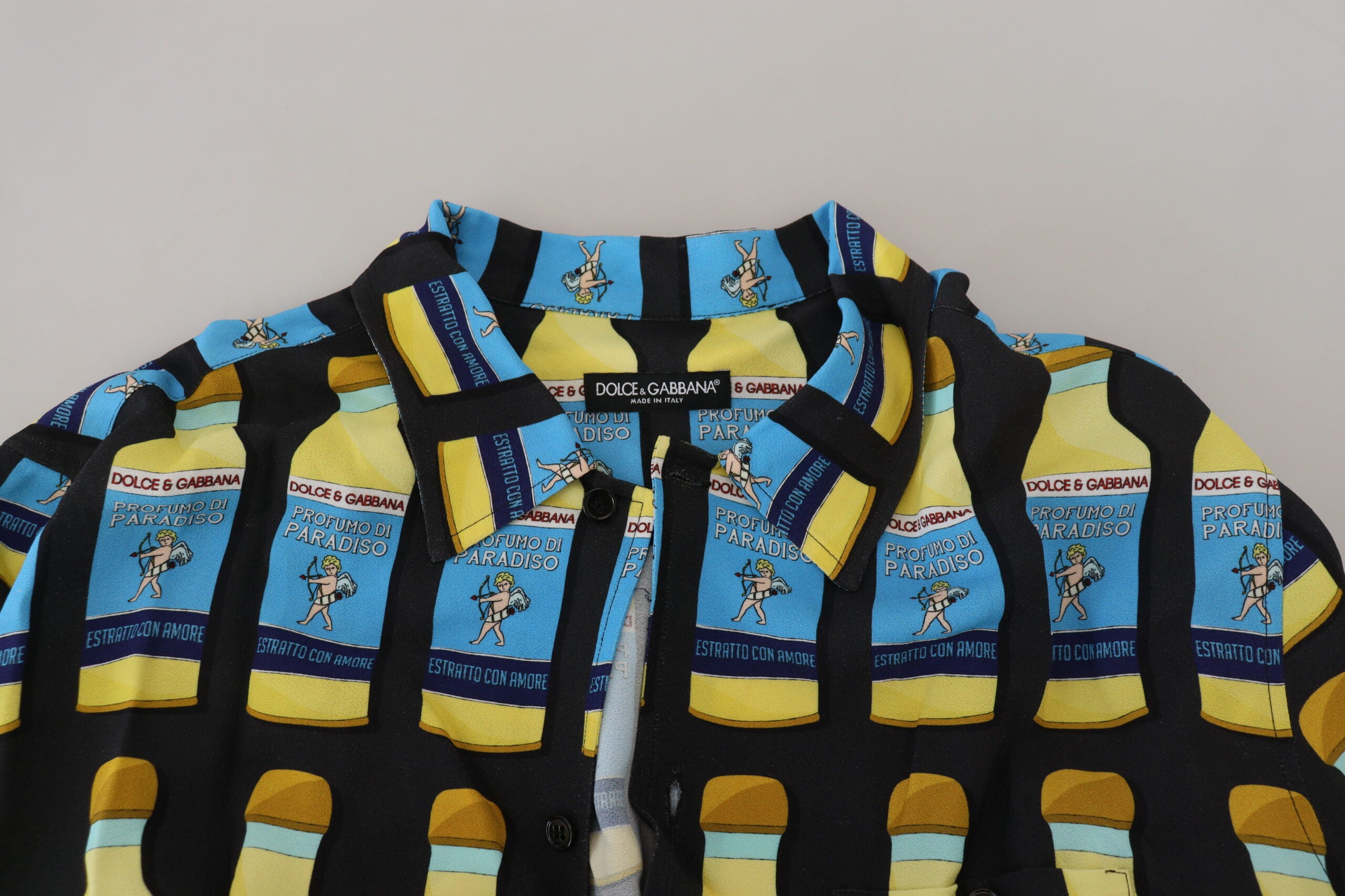 Dolce & Gabbana Multicolor Printed Viscose Casual Shirt