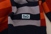 Dolce & Gabbana Pullover Sweater in Multicolor Stripes