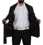 Dolce & Gabbana Gold Purple Baroque Jacket Blazer Robe