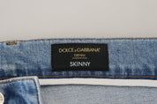 Dolce & Gabbana Elegant Slim Fit Light Blue Denim Pants