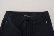 Dolce & Gabbana Blue Mens Sport Cotton Sweatpants Pants