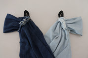 Dolce & Gabbana Two Tone Blue Patchwork Denim Mini Dress