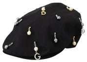 Dolce & Gabbana Elegant Black Cotton Newsboy Hat