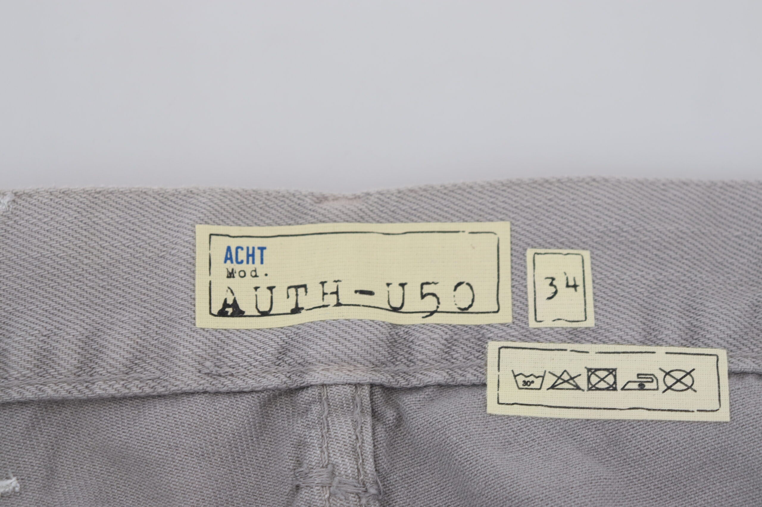 Acht Sleek Regular Denim Gray Jeans