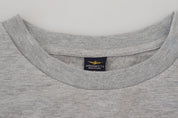 Aeronautica Militare Elegant Gray Pullover Sweater