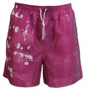 Dsquared² Pink Tie Dye Swim Shorts Boxer