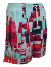 Dsquared² Multicolor Printed Swim Shorts Boxer