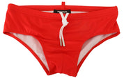 Dsquared² Red ICON Print Swim Briefs