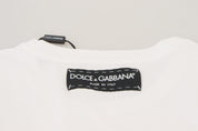 Dolce & Gabbana T-shirt Top White Textured Short Sleeve