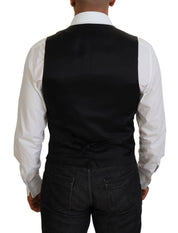 Dolce & Gabbana Elegant Black Formal Dress Vest